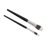 2pcs Blush Highlighter Makeup Brush Professional Soft Hair Setting Powder Br LVE