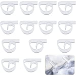 Ccykxa - 12pcs Pince à Nappe Plastique, Pince à Nappe de Table Transparente Porte-Nappe Pinces à Couverture de Table pour d'Intérieur d'Extérieur