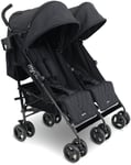 My Babiie MB12 Double Stroller - Black