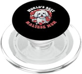 Maltese Dog Breed Pet World's Best Maltese Mom PopSockets PopGrip for MagSafe