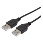 APM Câble USB 2.0 AA Mâle/Mâle 570306 - 1,8 m noir