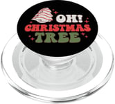 Groovy Oh Christmas Tree Xmas Lights Funny Tree Cakes PopSockets PopGrip for MagSafe