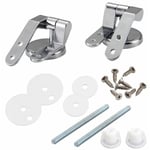 Tumalagia - Charniere Abattant wc, Kit Fixations Remplacement pour wc Abattant, Charnière wc Fixations, pour Sièges de Toilette en Résine de Bois - 2