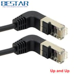 300cm Up and Up Câble réseau RJ45 Lan, coudé vers le bas et coudé vers le haut, cordon de raccordement FTP STP UTP Cat 5e 90 degrés, 40cm 0.4m 1m 2m 3m 5m