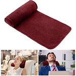 Weysat Coussin de Cou pour tête inclinable, Oreiller réglable en Peluche, Rouleau de Cou, en Polaire antidérapante, Coussin de Soutien de la tête pour Voyage, Maison, canapé inclinable (Bordeaux)