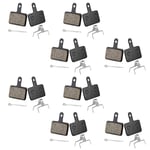 8 Paires Plaquettes Frein Vélo Compatibles avec Shimano, Plaquettes Frein Vélo Plaquettes Frein à Disque Vélo Accessoires Vélo pour Mt200 M525 M515 T615 T675 M505 M495 M486 M485