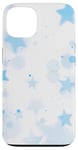 Coque pour iPhone 13 Esthétique Bleu Clair Aura Stars Star Girl