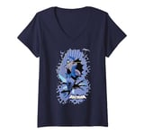 Womens Batman: The Brave and the Bold Blue Beetle Burst V-Neck T-Shirt