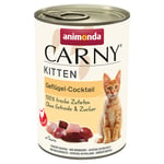 Animonda Carny Kitten 12 x 400 g - Fjerkræ-Cocktail