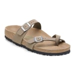 Birkenstock Mayari Synthetics - Sandales Soft Birki Vegan Gray Taupe 42 - Étroit