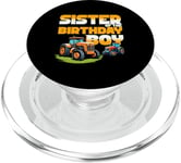 Tracteur de ferme pour enfant avec inscription « Sister of the Birthday » PopSockets PopGrip pour MagSafe