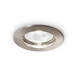 Jazz 1 Light Recessed Spotlight (3 Pack) Nickel GU10