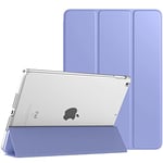 TiMOVO Coque Compatible avec Nouvel iPad 8ème Génération 2020,iPad 7ème Gén 10.2" 2019,Couverture Légère Ultra Mince avec Fonction Réveil/Sommeil avec Rétro Semi-Transparent Rigide - Lavande Violette