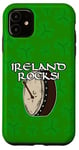 Coque pour iPhone 11 St Patrick Day Bodhran Drummer Drums Percussion Musicien