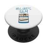 Harmonica, Blues Jam, Harpiste Musicien PopSockets PopGrip Adhésif