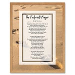 Artery8 Jesus Lord Footprints In The Sand Poem Inspirational Art Print Framed Poster Wall Decor 12x16 inch