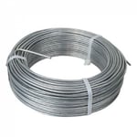 Fil de tension en acier galvanisé pour grillage ou autre - 100 m x Diam 2.2mm - Gris - Linxor