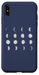 Coque pour iPhone XS Max 12 phases de lune astronomie ciel nocturne Meme