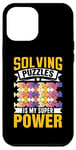 Coque pour iPhone 12 Pro Max Résoudre Des Énigmes Est Mon Super Pouvoir Jeu Puzzler