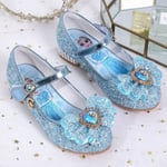 Elsa prinsess skor barn flicka med paljetter blå 17.5cm / storlek27 17.5cm / size27
