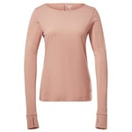 Reebok Women's Workout Ready Supremium Long Sleeve T Shirt, Canyon Coral, XL UK