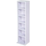 Helloshop26 - Armoire étagère rangement cd / dvd meuble de rangement pour 100 CDs blanc/violet