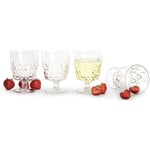 Sagaform Design Picknick glas 4-pack 1 set