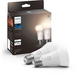 Ampoule connectée PHILIPS HUE White E27 75W x2