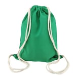 IDEA HOME Sac de Gym en Coton - Sac de Sport avec Cordon 36 x 44 cm 250g/m² - Sac de Gym à Personnaliser, Idéal pour Sport, Voyage et Courses, Vert