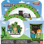 Set Cadeau 3 Pièces MOJANG Minecraft pour Bébé Plastique Alimentare. MOJANG
