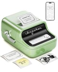 NIIMBOT B21S Label Maker with Tape (50 * 30mm label), Thermal Label Printer, Rechargeable Sticker Maker for Clothing, Address, Business (Green)