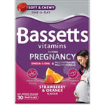 Bassetts Vitamins Pregnancy Omega-3 DHA Multivitamins & Multiminerals Strawberry & Orange Flavour 30 Gummy Pastilles