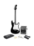 RockJam Full Size Electric 10 Watt Guitar Super Kit RJEG06-SK-BK Black