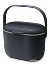 Addis Panier de Compost pour Cuisine 2,5 l Blanc/Vert, Noir/Gris, 2,5 l