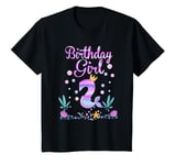 Youth Mermaid Birthday Girl 2 Year Old Its My 2nd Birthday T-Shirt