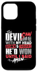 Coque pour iPhone 12/12 Pro Le diable m'a vu la tête baissée, la Bible de la foi chrétienne