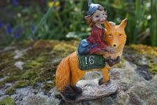 97243  FIGURINE TROLL RENARD GOUPIL N° 16  FORET CHASSE  FEE  PIXIE ELFE PIXIES