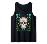 Floral Sugar Skull Day of the Dead Dia De Muertos Women Tank Top