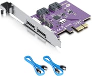 2 Port eSATA3.0 Or 2 Port SATA3.0 Non-Raid Controller Card, X1, with 2 SATA Cable, Support SSD and HDD