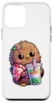 iPhone 12 mini Kiwi Bird Drinking Bubble Tea Japanese Kimono Case