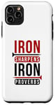 iPhone 11 Pro Max Iron sharpens iron Proverbs Solomon 27 verse 17 Bible Case