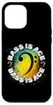 Coque pour iPhone 12 Pro Max "Bass is Ace" avec Clé de Basse pour Guitariste Basse