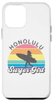 Coque pour iPhone 12 mini Honolulu Surfer Girl Hawaii Hawaii Surf Beach Cute