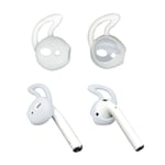 Apple Airpods 1 pari silikooni Ear Hooks Skin Cover korvaukset AirPods - Valkoinen