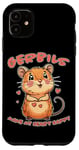 Coque pour iPhone 11 Gerbilles Make My Heart Happy Gerbille drôle