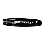 Greenworks Guide-chaîne pour scie à chaîne (guide-chaîne Oregon de 20 cm adaptable aux scies à chaîne de la série Greenworks 24 V et 40 V)