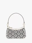 kate spade new york Flower Jacquard Convertible Shoulder Bag, Charcoal Grey/Multi