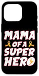 iPhone 16 Pro Childhood Cancer Mama Of A Superhero Family Ribbon Case