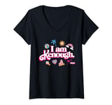 Womens Barbie The Movie - I Am Kenough Icons V-Neck T-Shirt