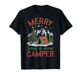 Merry Camper Christmas Tree Winter Camping Holiday T-Shirt